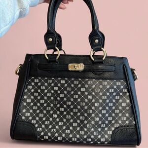 Black Adjustable Strap with Gold Hardware